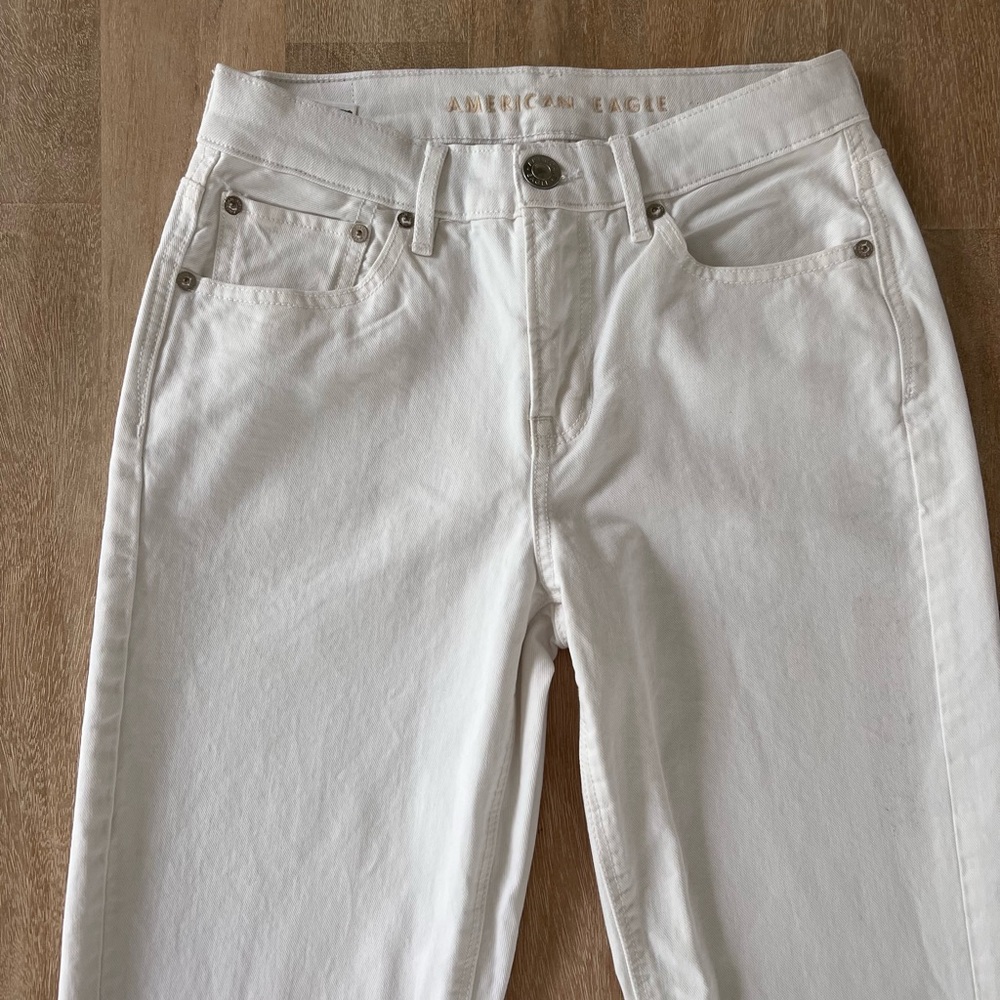 American Eagle Cream White Women’s Jeans - Picture 2 of 6